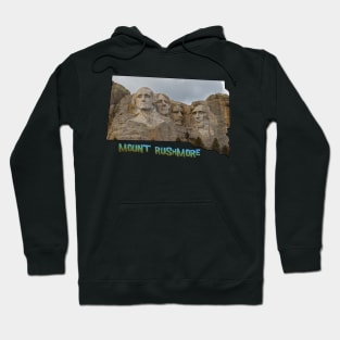 South Dakota State Outline (Mount Rushmore) Hoodie